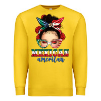 Lemon Mexican American Messy Bun Premium Sweatshirt - texasbilliewilder