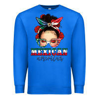 True Royal Mexican American Messy Bun Premium Sweatshirt - texasbilliewilder