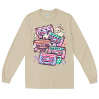 Mushroom easter cassette tapes Long Sleeve Tee - MaliasSmallBusiness