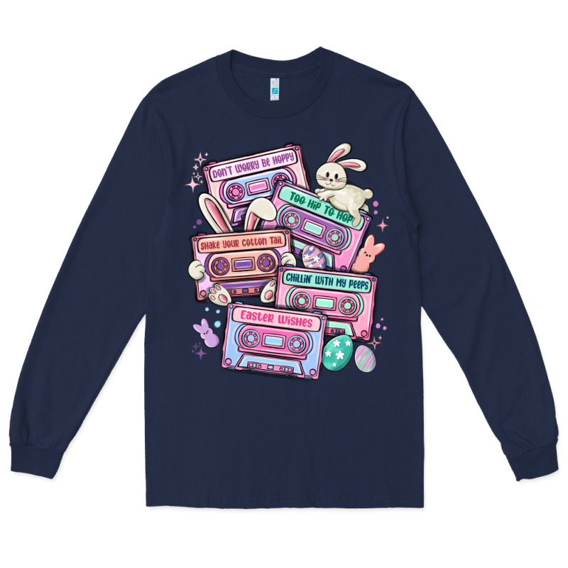 Easter Cassette Tapes Long Sleeve Tee by MaliasSmallBusiness | Teevron
