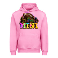 Fuchsia Pink football mini Urban Hoodie - OliviaCreatesArt
