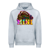 Heather Grey football mini Urban Hoodie - OliviaCreatesArt