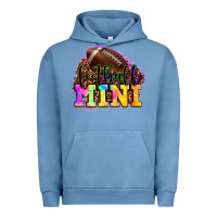 Pigment Pebble Blue football mini Urban Hoodie - OliviaCreatesArt