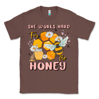 Chestnut she works hard for the honey Classic Tee - MaliasSmallBusiness