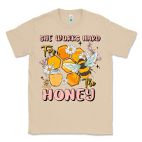 Mushroom she works hard for the honey Classic Tee - MaliasSmallBusiness