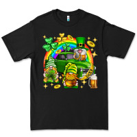Black St. Patrick's Day gnomies truck Premium Tee - Neo Western