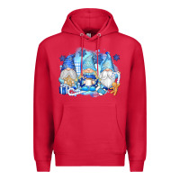 Cardinal snowman gnome Premium Hoodie - texasbilliewilder