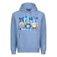Colony Blue snowman gnome Premium Hoodie - texasbilliewilder