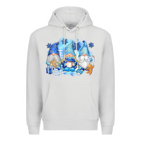 Dove Grey snowman gnome Premium Hoodie - texasbilliewilder