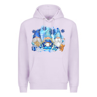 Lilac snowman gnome Premium Hoodie - texasbilliewilder