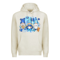 Oatmeal Heather snowman gnome Premium Hoodie - texasbilliewilder