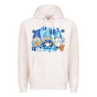 Pale Pink snowman gnome Premium Hoodie - texasbilliewilder