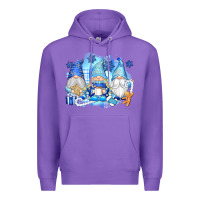 Purple snowman gnome Premium Hoodie - texasbilliewilder