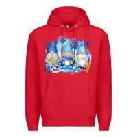 Red snowman gnome Premium Hoodie - texasbilliewilder
