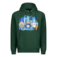 Sports Green snowman gnome Premium Hoodie - texasbilliewilder