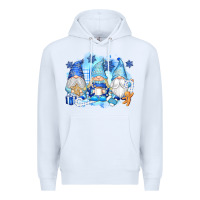 White snowman gnome Premium Hoodie - texasbilliewilder