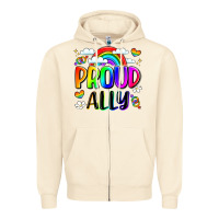Sandshell proud ally Zipper Hoodie - LillyAllenDesigns
