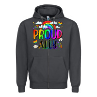 Smoke proud ally Zipper Hoodie - LillyAllenDesigns