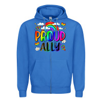 True Royal proud ally Zipper Hoodie - LillyAllenDesigns