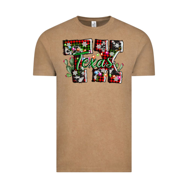Texas Tx Christmas Vintage Tee by AdoDesignShop | Teevron