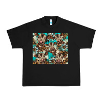 Black western cowhide sunflower baby cow Urban Heavy Tee - BarkalooDesign