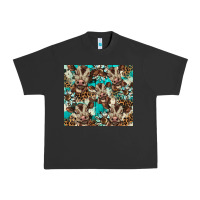 Pigment Black western cowhide sunflower baby cow Urban Heavy Tee - BarkalooDesign