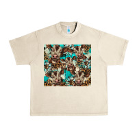 Sandshell western cowhide sunflower baby cow Urban Heavy Tee - BarkalooDesign