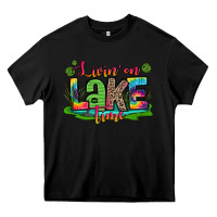 Black living on lake time Heavy Core Tee - Zillion Design Studio