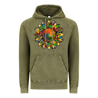 Vintage Olive autism awareness cowhide leopard sunflower Vintage Hoodie - Artiststas