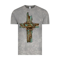 Cloud Rock cross with thorn Vintage Tee - BarkalooDesign