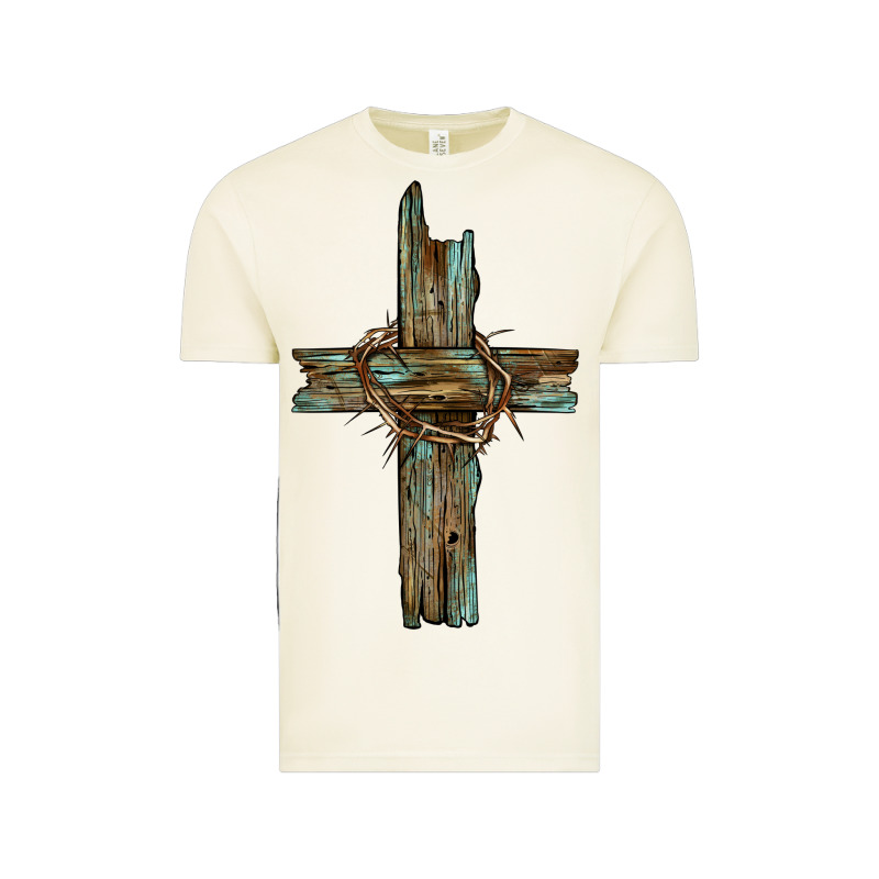 Cross With Thorn Vintage Tee by BarkalooDesign | Teevron