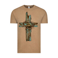 Vintage Coffee cross with thorn Vintage Tee - BarkalooDesign