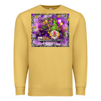 Antique Gold Mardi Gras gnome on the truck Premium Sweatshirt - NancyCooperArtShop