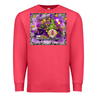 Cardinal Mardi Gras gnome on the truck Premium Sweatshirt - NancyCooperArtShop