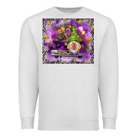 Oatmeal Heather Mardi Gras gnome on the truck Premium Sweatshirt - NancyCooperArtShop