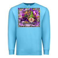 Ocean Blue Mardi Gras gnome on the truck Premium Sweatshirt - NancyCooperArtShop