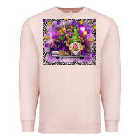 Pale Pink Mardi Gras gnome on the truck Premium Sweatshirt - NancyCooperArtShop