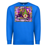 True Royal Mardi Gras gnome on the truck Premium Sweatshirt - NancyCooperArtShop