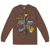 Chestnut new orleans mardi gras streets Long Sleeve Tee - MaliasSmallBusiness