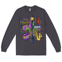 Smoke new orleans mardi gras streets Long Sleeve Tee - MaliasSmallBusiness