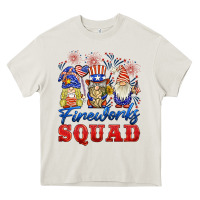 Cream fireworks squad Heavy Core Tee - BarkalooDesign