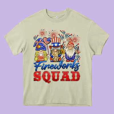 Fireworks Squad Heavy Core Tee Designed By Barkaloodesign
