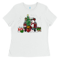 White christmas truck Ladies Tee - RanaPortraitStore