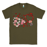 Army Green valentine's day stethoscope Classic Tee - MaliasSmallBusiness