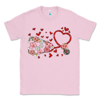 Bubblegum Pink valentine's day stethoscope Classic Tee - MaliasSmallBusiness