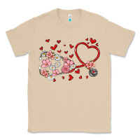 Mushroom valentine's day stethoscope Classic Tee - MaliasSmallBusiness