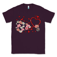 Plum valentine's day stethoscope Classic Tee - MaliasSmallBusiness