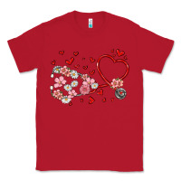 Red valentine's day stethoscope Classic Tee - MaliasSmallBusiness