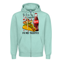 Seafoam tu eres la coquita pa mis taquitos Zipper Hoodie - LillyAllenDesigns