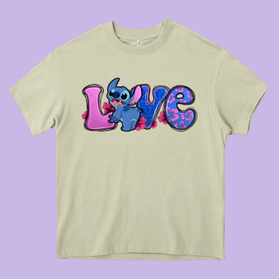 Love Stitch Heavy Core Tee Designed By Zillion Design Studio